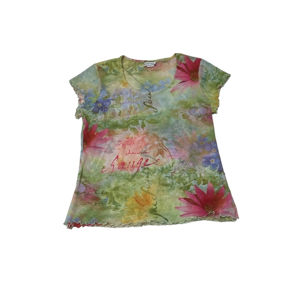 Cute Sheer Pastels Top!!
